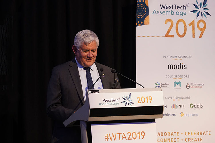 Minister Wyatt speaking at WTA 2019 Hon. Ken Wyatt AM, MP Minister for Indigenous Australians speaking at WTA 2019